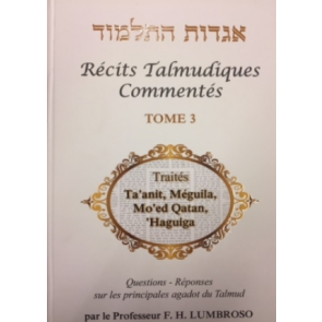 Récits Talmudiques Commentés T.3 Traités Ta'anit, Méguila, Mo'ed Qatan, 'Haguiga.